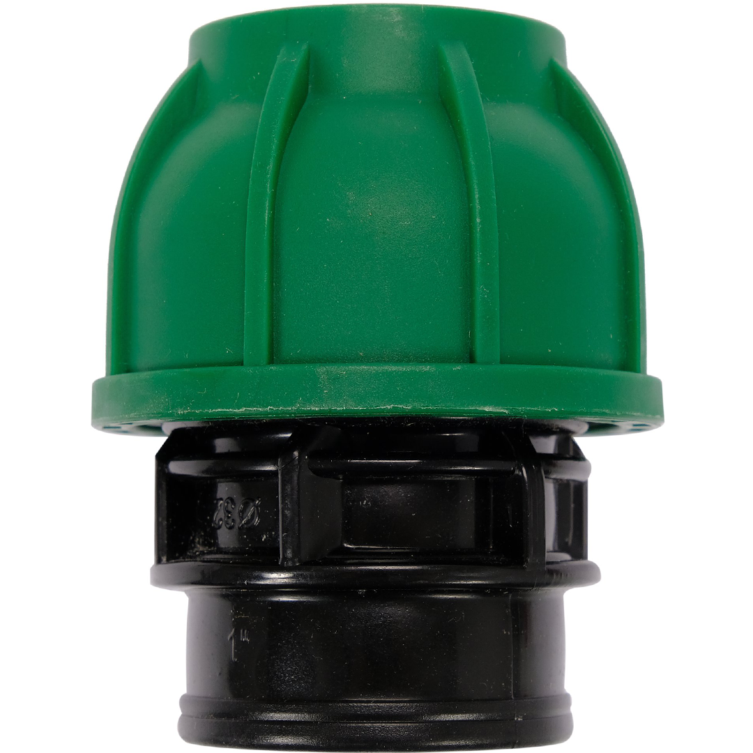 Adattatore Femmina per Tubi PE 32 mm x 1" GW – Raccordo a Compressione, Polipropilene 10 BAR FLO