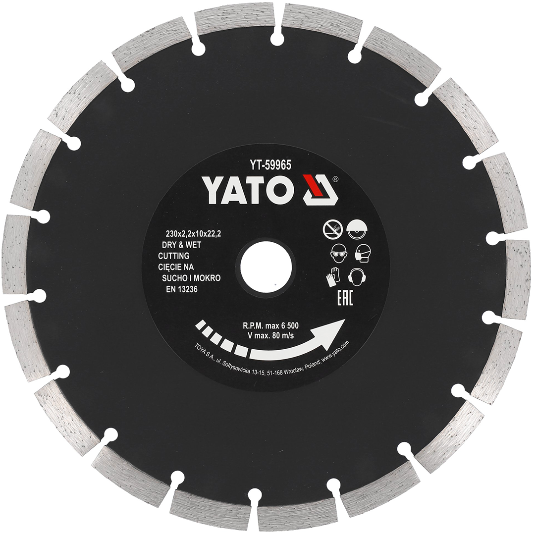 Disco Diamantato Segmentato Ø230 mm – YATO