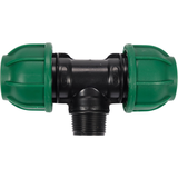 Raccordo a T per Tubi PE 25 mm x 3/4" x 25 mm – Attacco Maschio Centrale ET, Polipropilene 10 BAR FLO