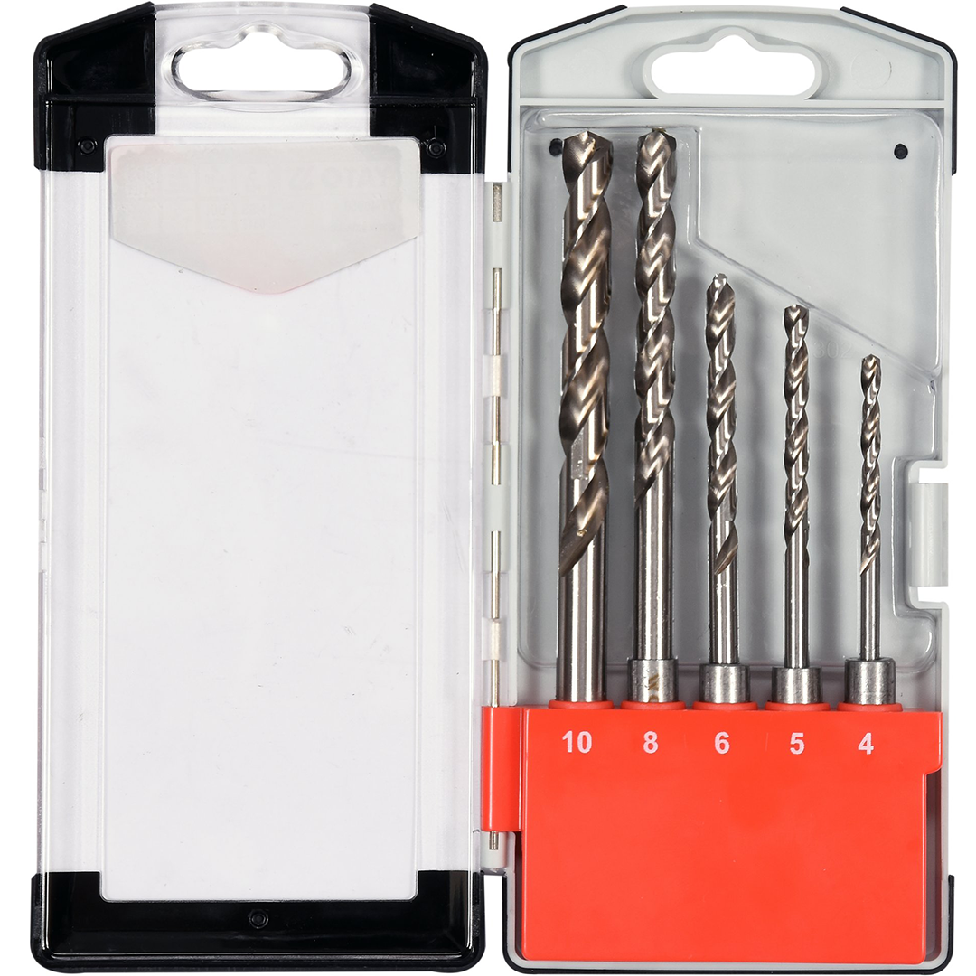 Set di 5 Punte Elicoidali SDS Plus con Affilatura a Croce 135° Yato