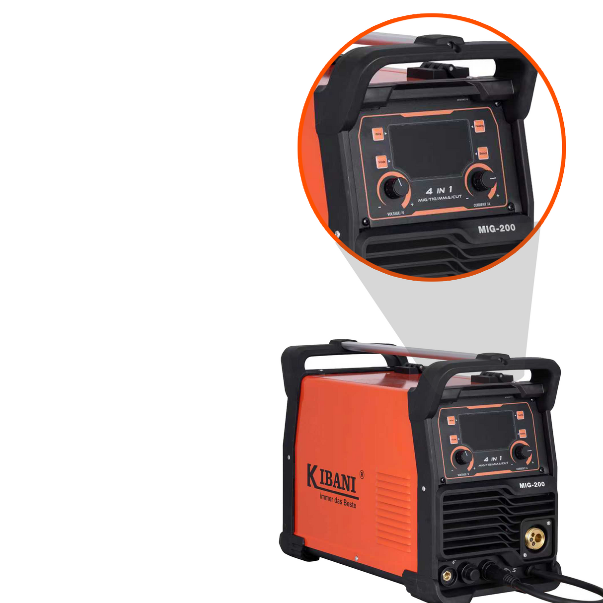 Saldatrice Kibani 4 in 1 con Gas Saldatura a Filo Mma a Tig e Taglio al Plasma