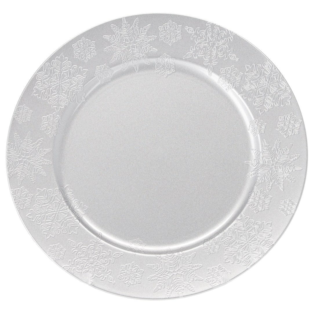 Sottopiatto Natalizio Rotondo Argento