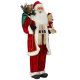 Babbo Natale in Piedi 220 cm Luminoso e Musicale