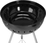 Barbecue a Carbone Lund in Acciaio con Coperchio e Regolazione Aria Griglia 54 cm