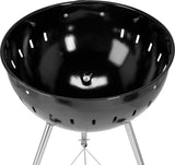 Barbecue a Carbone Lund in Acciaio con Coperchio e Regolazione Aria Griglia 54 cm