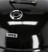 Barbecue a Carbone Lund in Acciaio con Coperchio e Regolazione Aria Griglia 54 cm