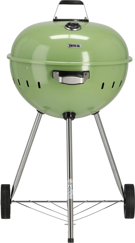 Barbecue a Carbone Lund in Acciaio con Coperchio e Regolazione Aria Griglia 54 cm