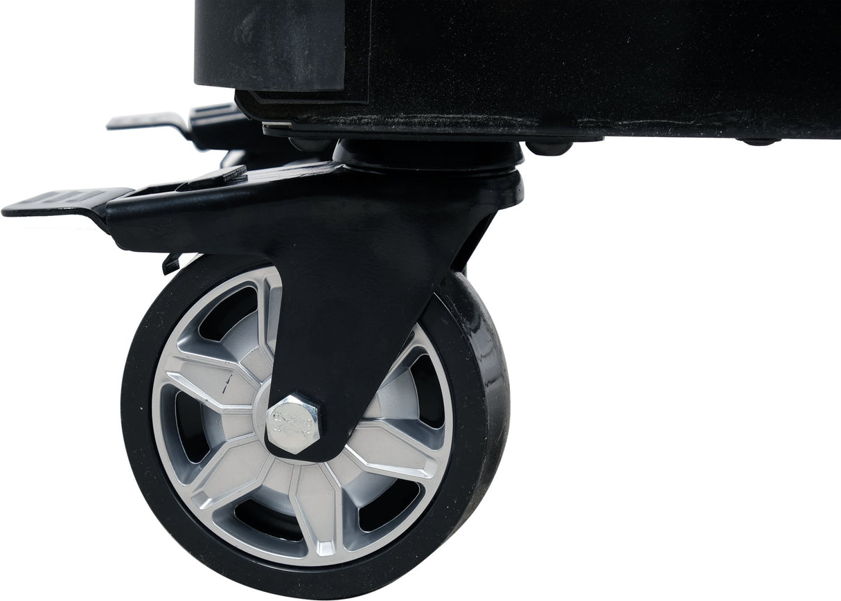 Carrello porta-utensili 7 cassetti con piano di lavoro e ruote – blocco centrale
