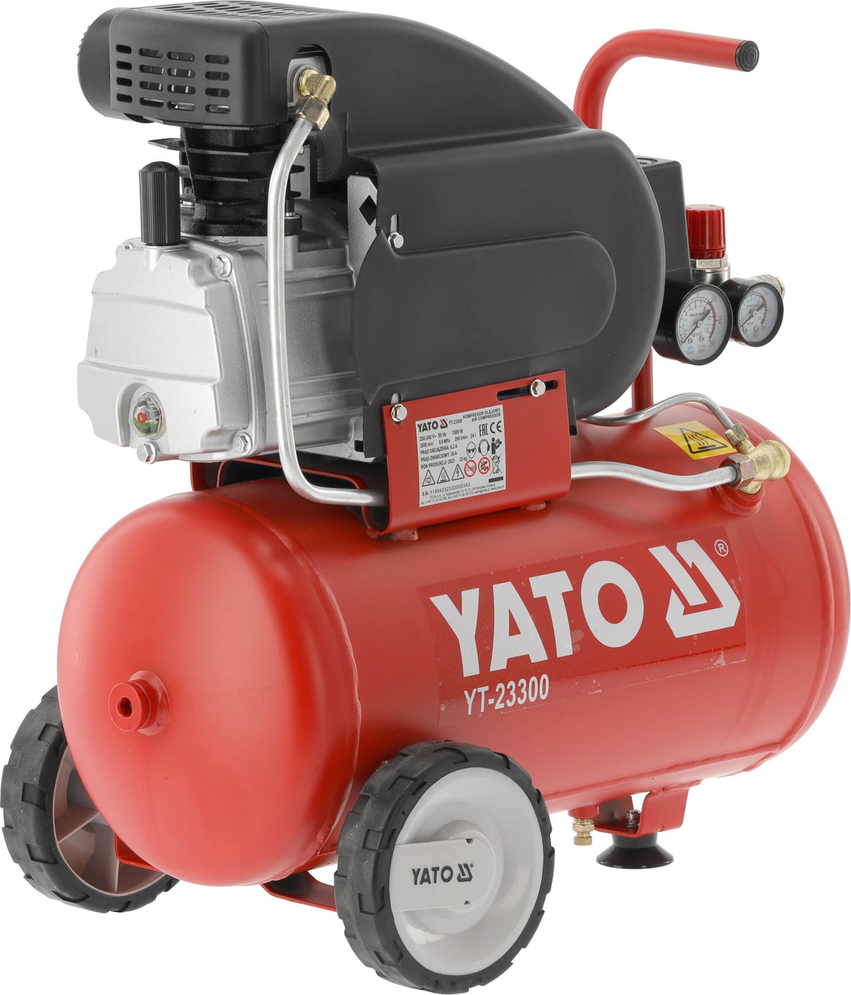 Compressore d’Aria a Olio 24 Litri – 1500 W 2Cv Yato