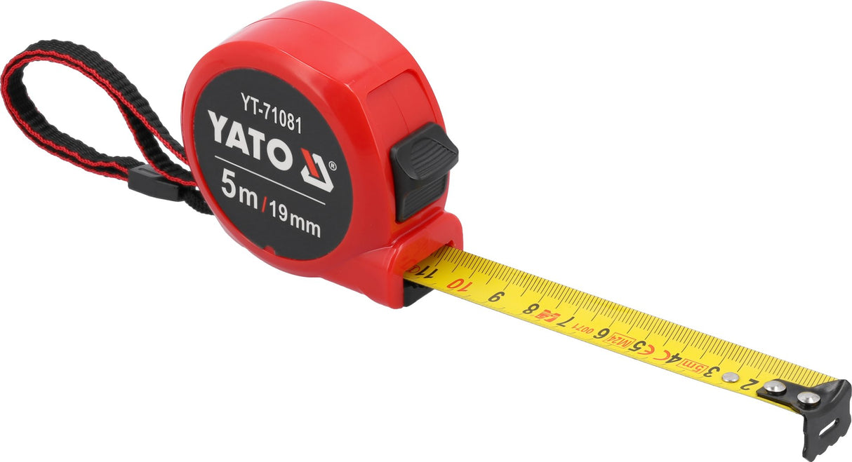 Metro a Nastro Acciaio 5m Larghezza 19mm Classe II Blocco Nastro ABS