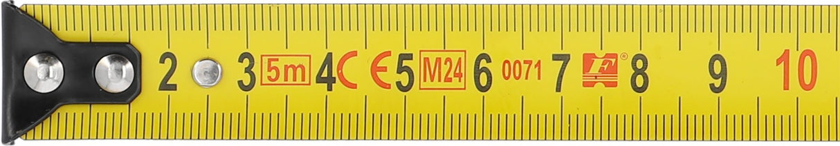 Metro a Nastro Acciaio 5m Larghezza 19mm Classe II Blocco Nastro ABS