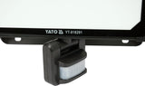 Faretto LED SMD 50W IP54 con Sensore PIR – 4750 Lumen, Luce Fredda 6500K, Alluminio Nero YATO
