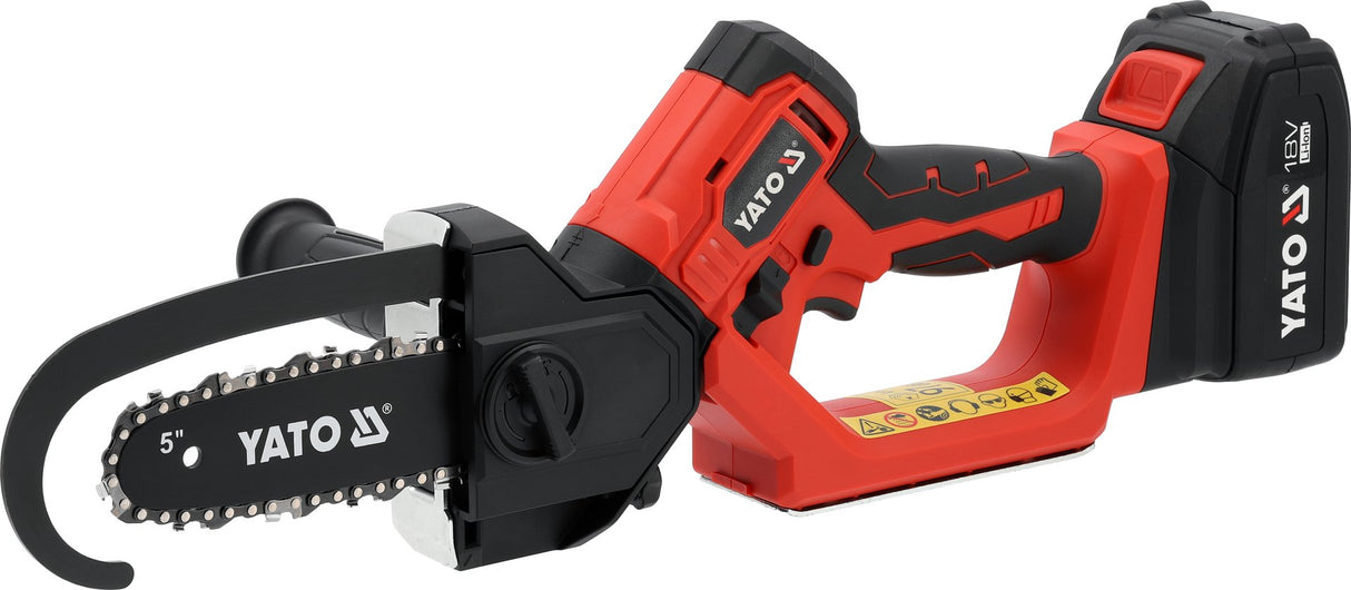 Mini Motosega a Batteria Da Carpenteria Yato 18V Brushless Barra 15Cm
