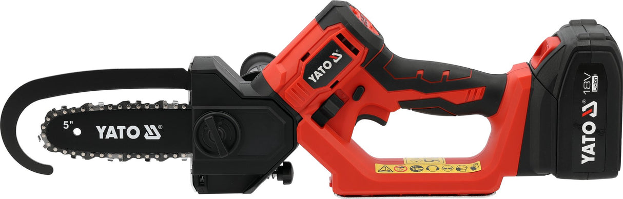 Mini Motosega a Batteria Da Carpenteria Yato 18V Brushless Barra 15Cm