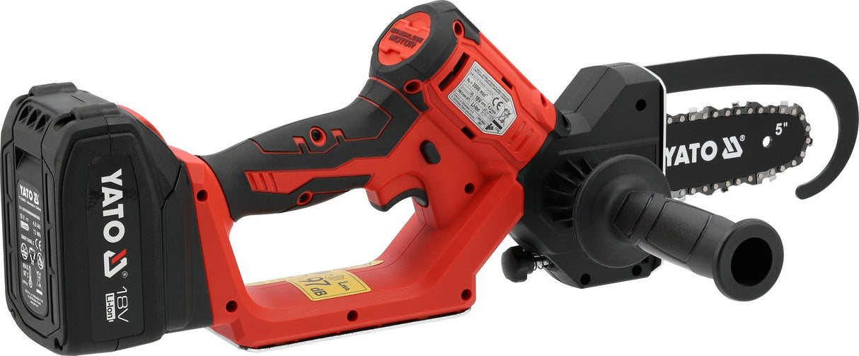 Mini Motosega a Batteria Da Carpenteria Yato 18V Brushless Barra 15Cm