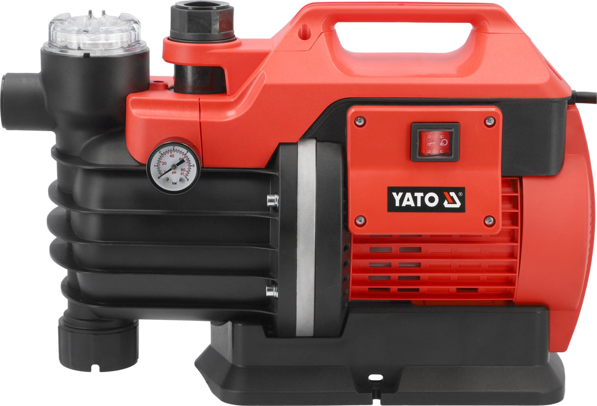 Pompa da Giardino Yato 1300W 5000 l/h 5,3 Bar con Manometro