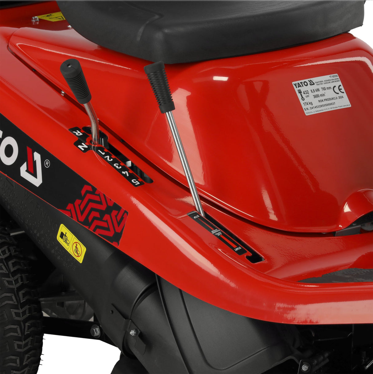 Trattore Tosaerba a Benzina Semovente 76 cm Motore Loncin 432 cm³ Avviamento Elettrico