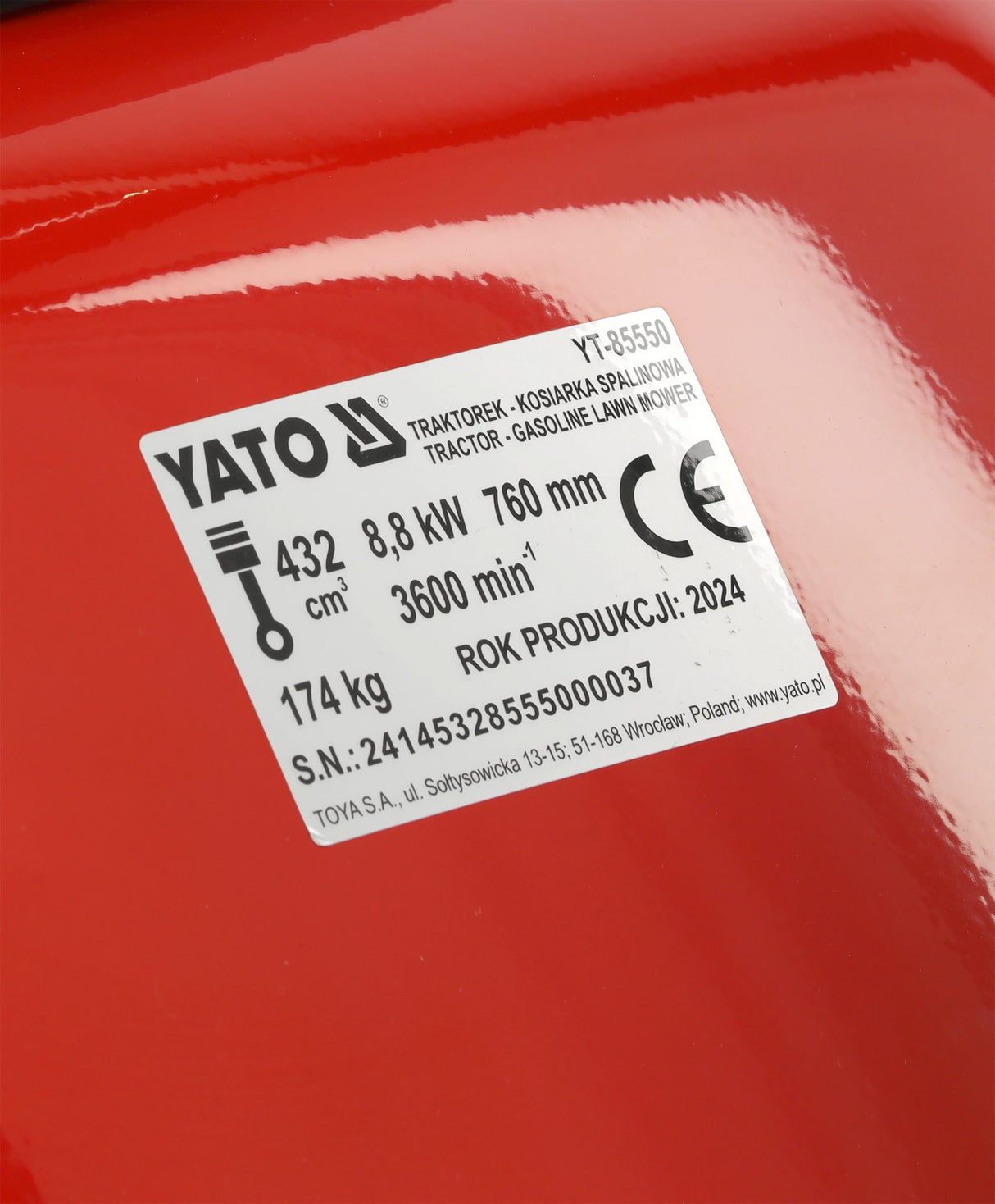 Trattore Tosaerba a Benzina Semovente 76 cm Motore Loncin 432 cm³ Avviamento Elettrico