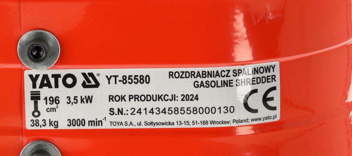 Trituratore a Benzina per Rami fino a 45 mm Motore Loncin 196cc