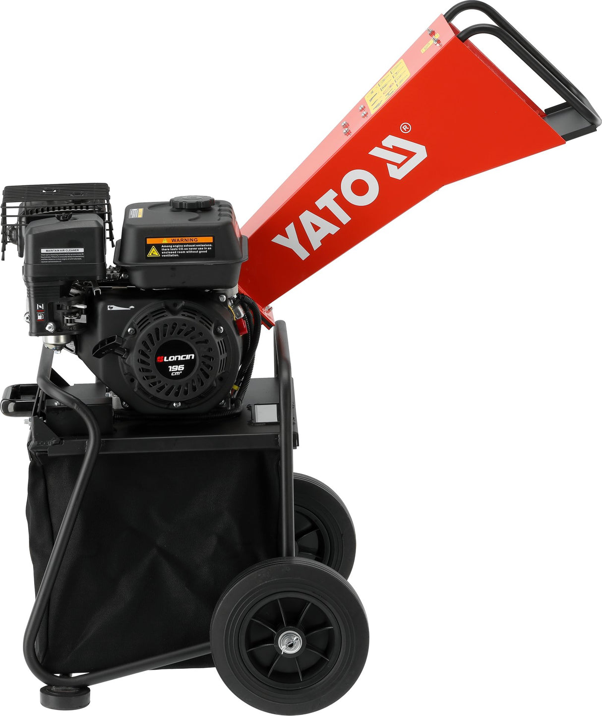 Biotrituratore a Scoppio Yato 196cc 5,5CV Per Rami Fino a 50mm