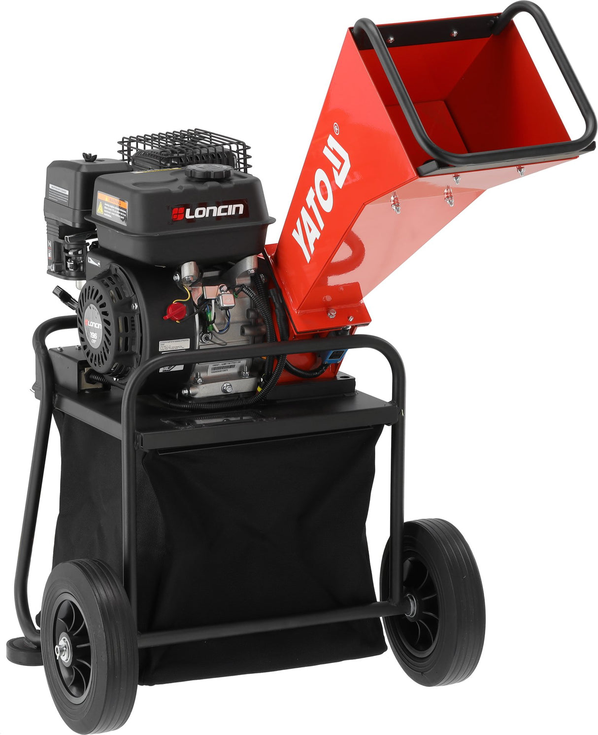 Biotrituratore a Scoppio Yato 196cc 5,5CV Per Rami Fino a 50mm