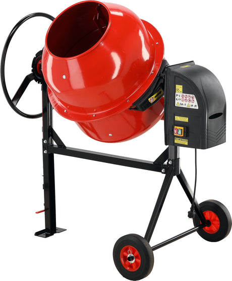 Betoniera elettrica YATO YT-90603, 800 W, tamburo 180 l