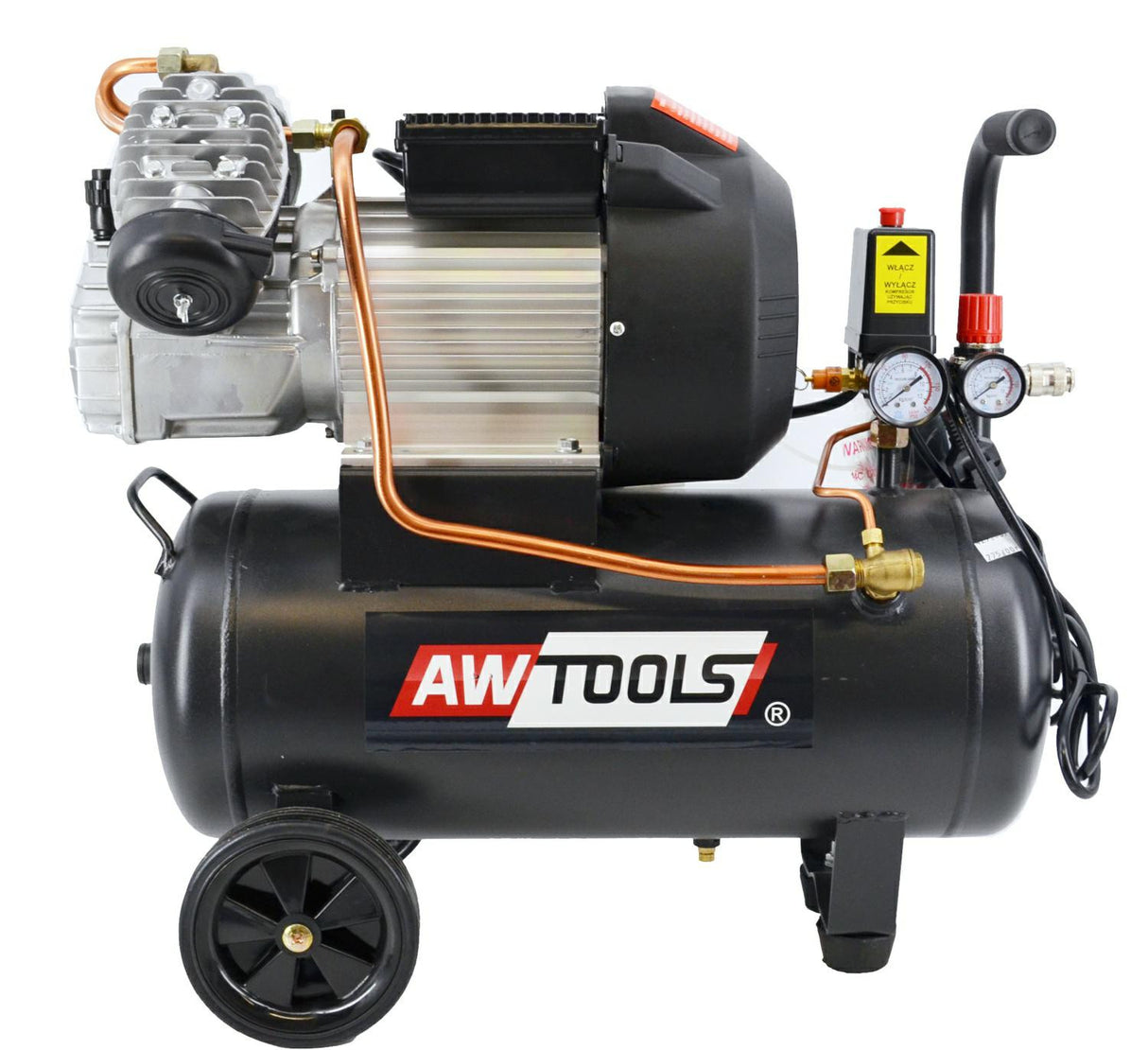 Compressore 24L 3 Cv Awtools a Olio Bicilindrico Silenzioso