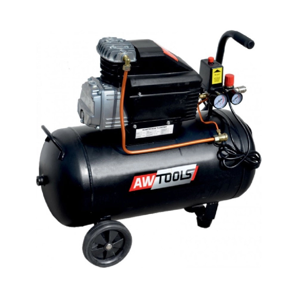 Compressore Awtools 24L 2Cv a Olio Compatto e Silenzioso