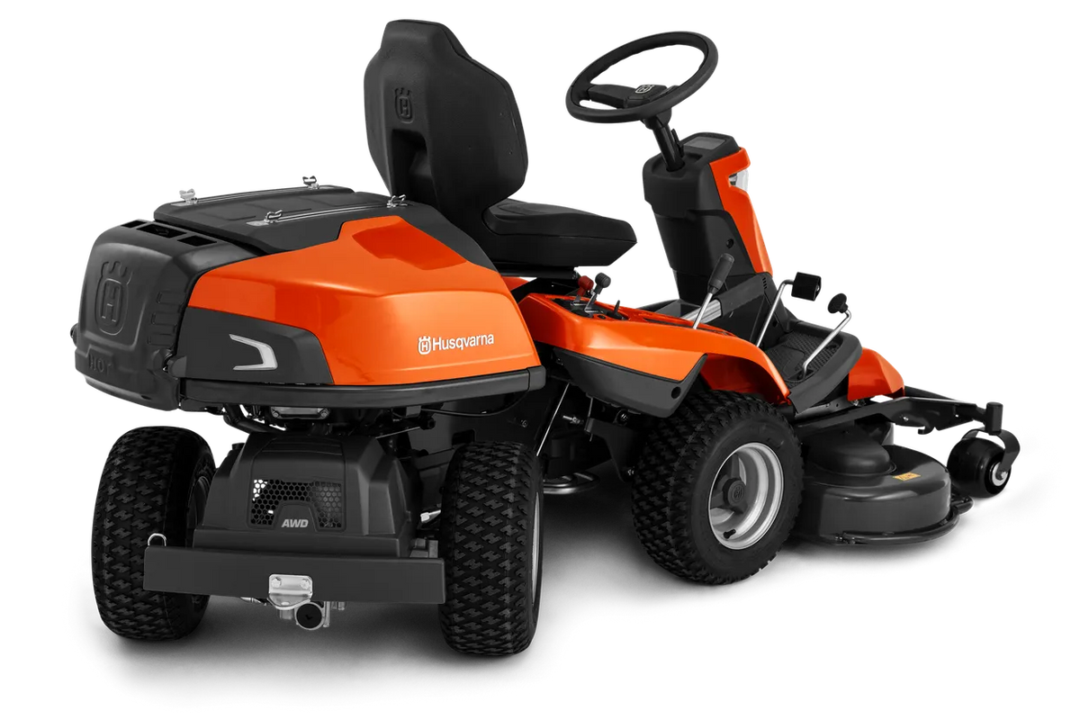 Trattorino Rider Husqvarna R 316TX AWD – Kawasaki V-Twin 603 cc (Senza Piatto)