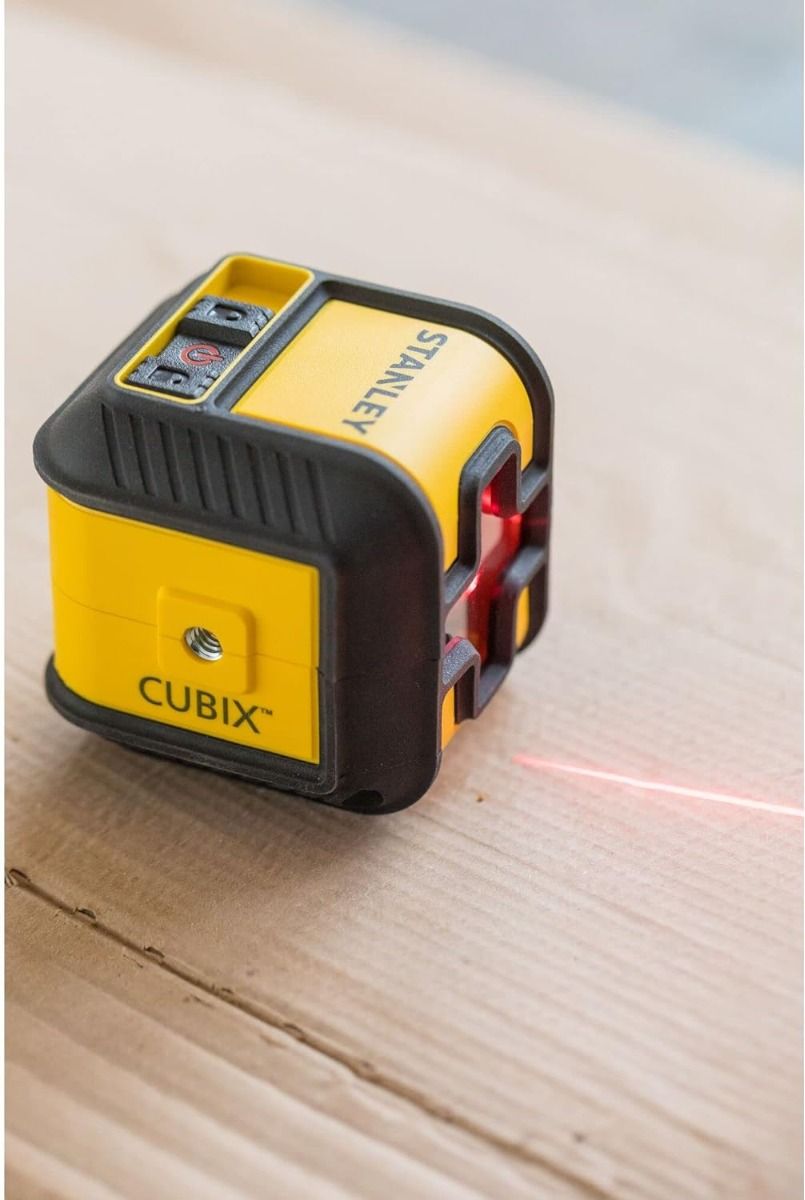 Livella Laser Stanley Cubix Autolivellante Croce Rossa 90°