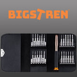 Set cacciaviti di precisione 25 in 1 – acciaio CrV, custodia in ecopelle con chiusura magnetica