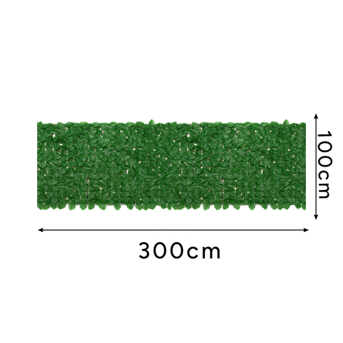 Siepe artificiale da balcone e giardino 3×1 m – 6 pannelli in PP anti-UV