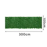 Siepe artificiale da balcone e giardino 3×1 m – 6 pannelli in PP anti-UV