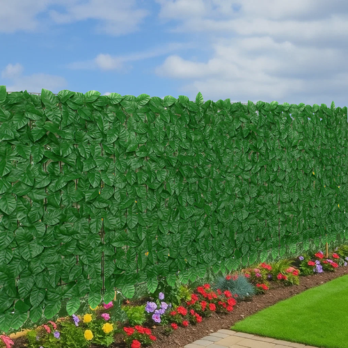 Siepe artificiale da balcone e giardino 3×1 m – 6 pannelli in PP anti-UV