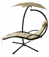 Dondolo da giardino Garden Line beige con tettuccio regolabile