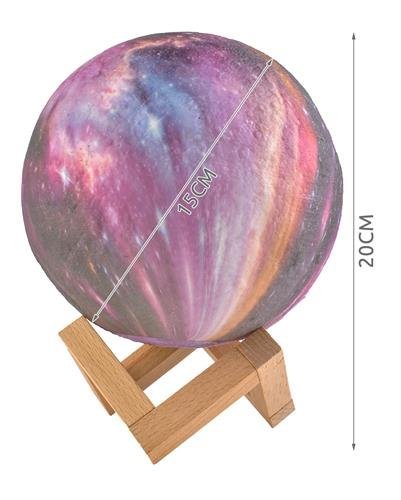 Lampada da comodino luna 15 cm, 16 colori