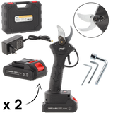 Forbice Elettrica Potatura Garden Line 21V 25mm Brushless 2 Batterie 600W