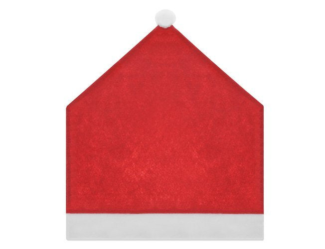 Set Coprisedia Natalizi Cappello di Babbo Natale 6 Pezzi + Tovaglia 172×130 cm