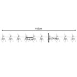 Ghirlanda Luminosa Natalizia a LED con Renne – Bianco Caldo, 10 Pezzi