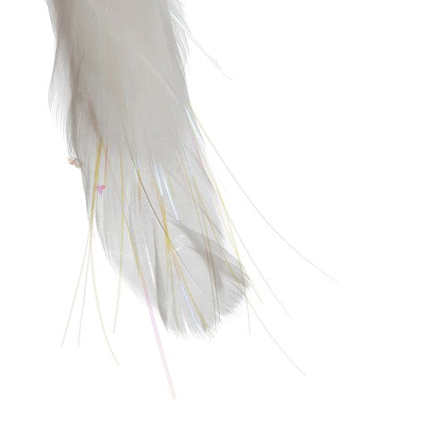 Set 2 uccelli decorativi Ruhhy con piume e clip