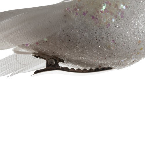 Set 2 uccelli decorativi Ruhhy con piume e clip