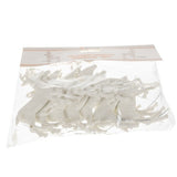 Palline per Albero di Natale Set 9 Pezzi a Forma di Renna Bianca con Glitter