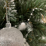 Ghirlanda per Albero di Natale Ruhhy 5 m – Catena di Perle Bianche Decorative,