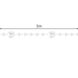 Ghirlanda per Albero di Natale Ruhhy 5 m – Catena di Perle Bianche Decorative,