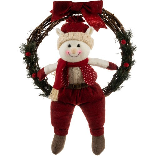ghirlanda di Natale Elfo 36×58 cm addobbi per porta