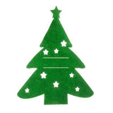 Portaposate Alberi di Natale Ruhhy Set da 12 Pezzi in Feltro Verde