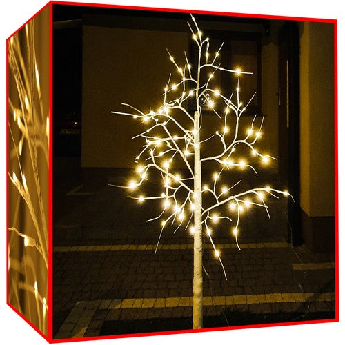 Albero di betulla 180 cm di natale decorativo – illuminato con Lampade LED 31V