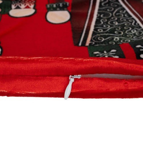 Federa Natalizia Decorativa 45 × 45 cm – Motivo Schiaccianoci