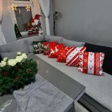 Set di 4 Federe Natalizie 40×40 cm Premium