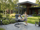 Poltrona Sospesa Tumber Garden Line Antracite Cuscino Pianka Telaio 120kg